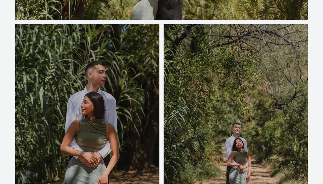 Proyecto de un portafolio de fotógrafo con las fotos a página completa
